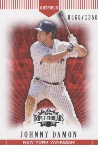 2007 Topps Triple Threads - Johnny Damon #68