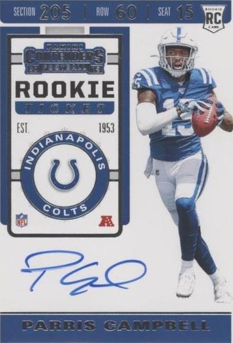 2019 Panini Contenders Parris Campbell #117