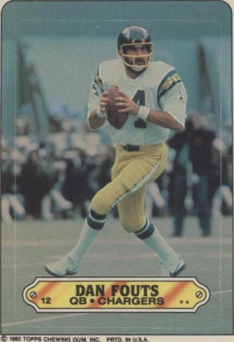 1983 Topps Dan Fouts #12