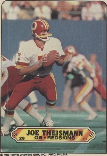 1983 Topps Joe Theismann #29