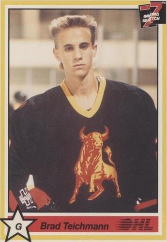 1990-91 7th Inning Sketch OHL - Brad Teichmann #20