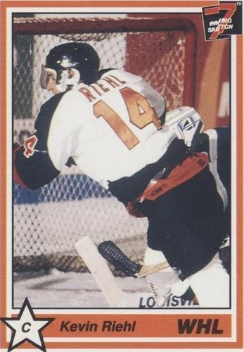 1990-91 7th Inning Sketch WHL - Kevin Riehl #33