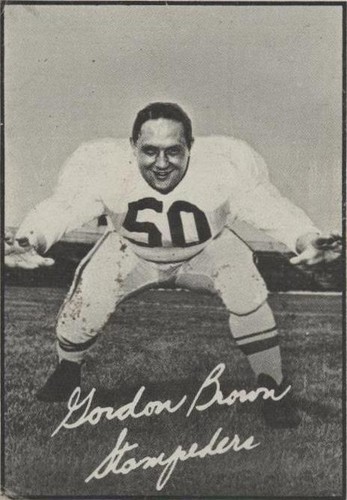 1961 Topps CFL Gordon Brown #17