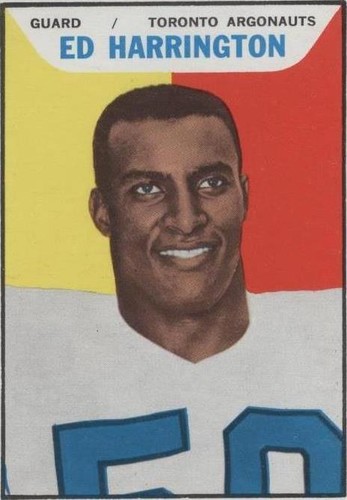 1965 Topps CFL Ed Harrington #105