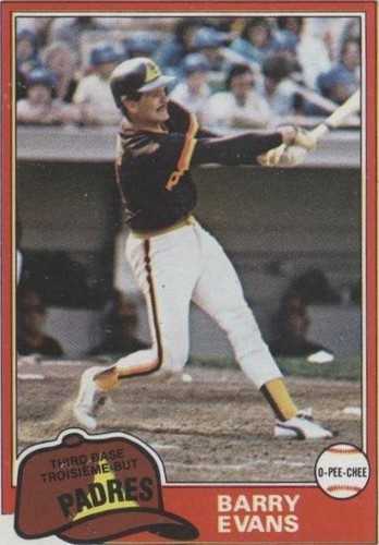 1981 O-Pee-Chee - Barry Evans #72