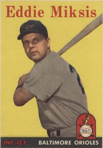 1958 Topps - Eddie Miksis #121