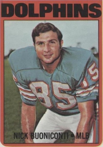 1972 Topps Nick Buoniconti #43