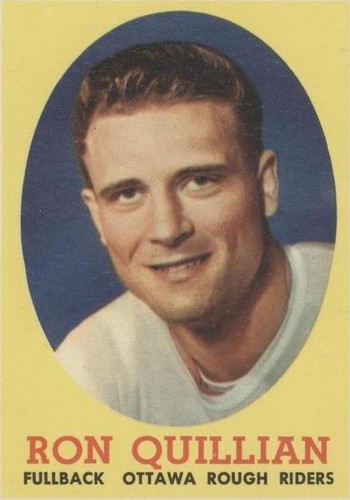 1958 Topps CFL Ron Quillian #63
