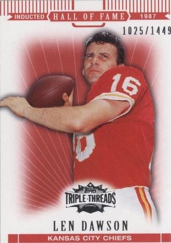 2007 Topps Triple Threads Len Dawson #85
