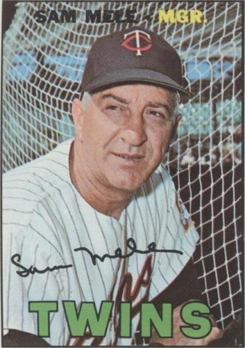 Maaaページ 1967 Topps Sam Mele Minnesota Twins #418 Y | eBay