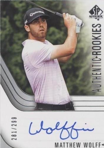 2021 SP Authentic - Matthew Wolff #112