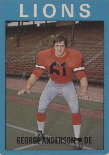 1972 O-Pee-Chee Canadian Football League George Anderson #44