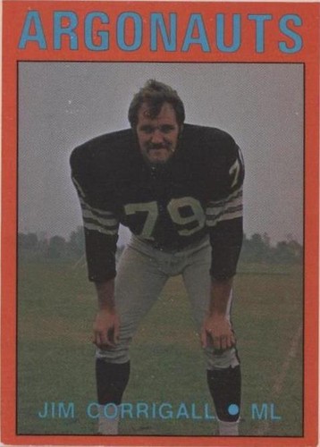 1972 O-Pee-Chee Canadian Football League Jim Corrigall #31