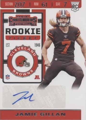 2019 Panini Contenders Jamie Gillan #297