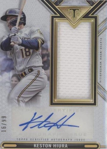 2021 Topps Triple Threads - Keston Hiura #ASJR-KH