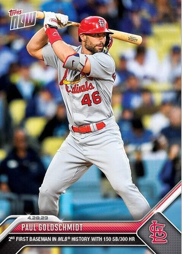 topps now ゴールドシュミット Paul Goldschmidt 487 Paul Goldschmidt London 2023 MLB TOPPS NOW Card 487 Rainbow