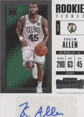 2017-18 Panini Contenders - Kadeem Allen #ST-KAL