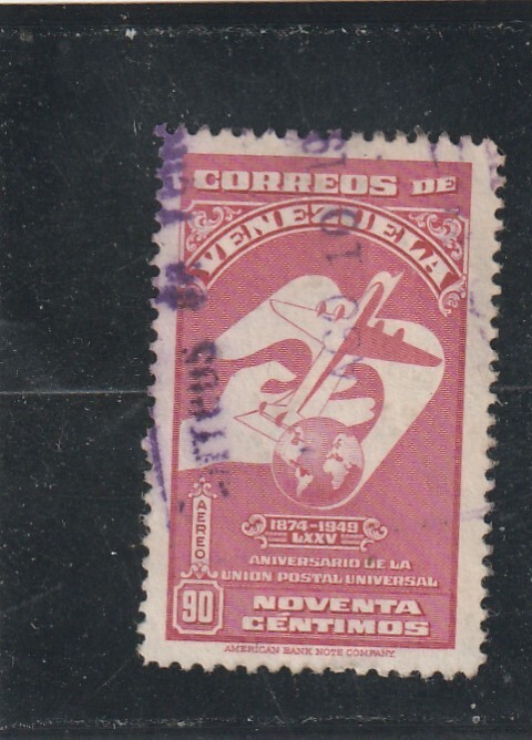 L6187 Venezuela  NÂ° Y&T Pa 285 De 1950 