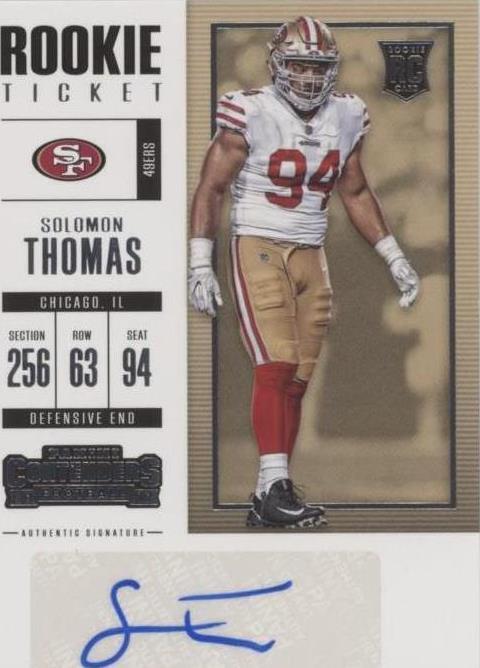 2017 Panini Contenders Solomon Thomas #116