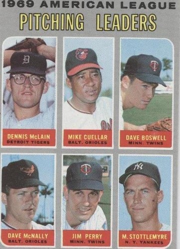 1970 Topps - Dave Boswell Dave McNally Denny McLain #70
