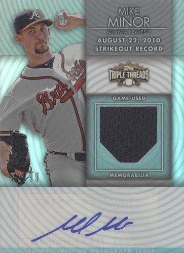 2012 Topps Triple Threads - Mike Minor #TTUAR-77