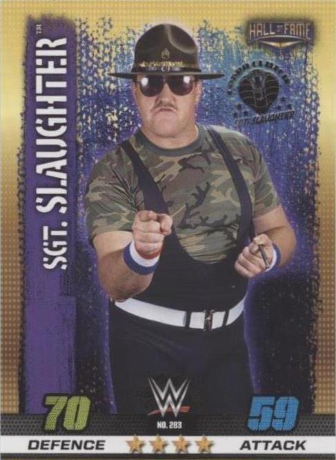 2017 Topps WWE Slam Attax 10th Edition - Sgt. Slaughter #283