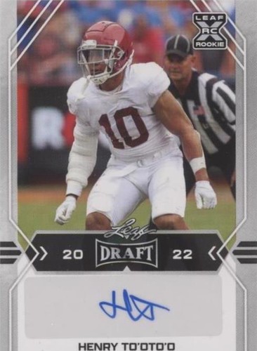 2022 Leaf Draft Henry To'oto'o #BA-HT1