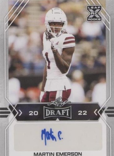 2022 Leaf Draft Martin Emerson #BA-ME1