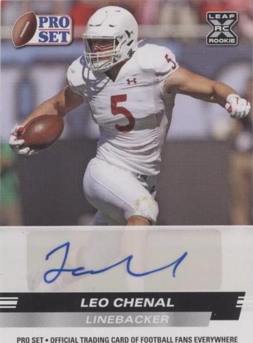 2022 Leaf Pro Set Draft Leo Chenal #PSA-LC1