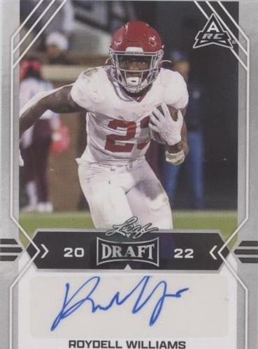 2022 Leaf Draft Roydell Williams #BA-RW1