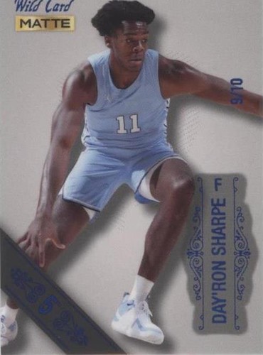 2022-23 Wild Card Matte Draft - Day'Ron Sharpe #MB-18