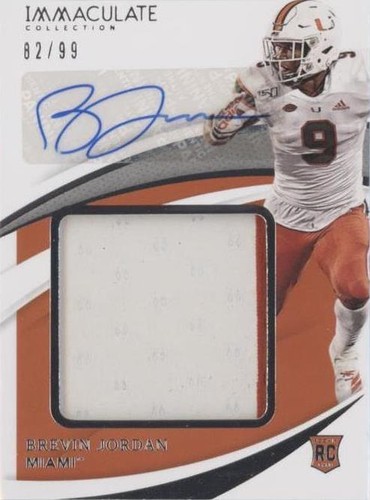 2021 Panini Immaculate Collection Collegiate Brevin Jordan #PPA-BJ