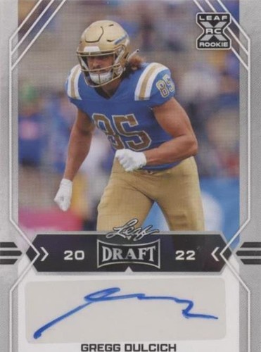 2022 Leaf Draft Greg Dulcich #BA-GD2