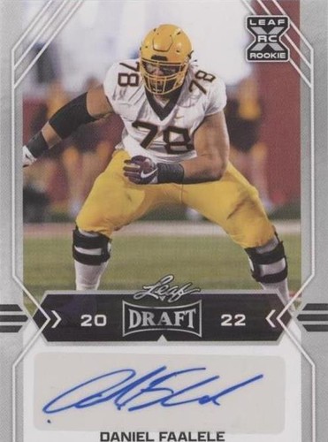 2022 Leaf Draft Daniel Faalele #BA-DF1