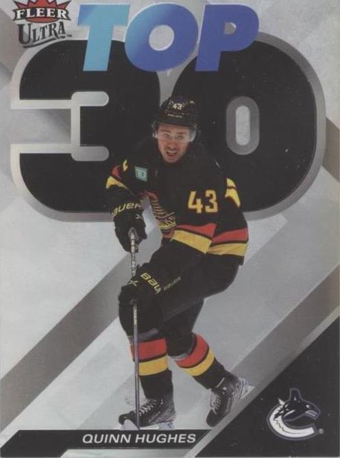 2022-23 Upper Deck Fleer Ultra - Quinn Hughes #18OF-30T-3