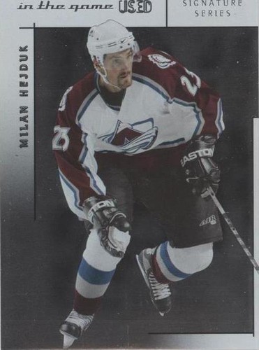 2003-04 In the Game-Used Signature Series - Milan Hejduk #50