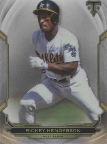2019 Topps Triple Threads - Rickey Henderson #100