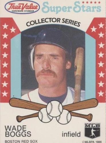 1986 True Value Hardware Super Stars - Wade Boggs #30