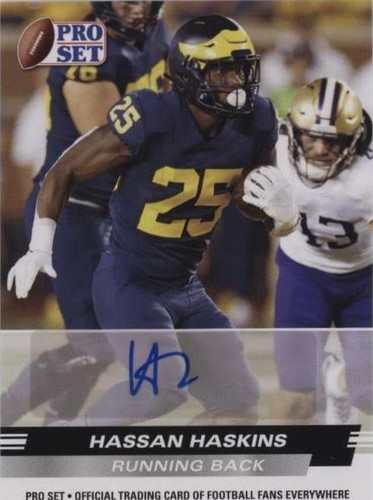 2022 Leaf Pro Set Draft Hassan Haskins #PSA-HH2