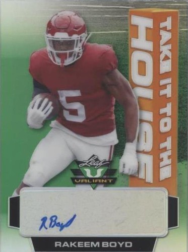 2021 Leaf Valiant Rakeem Boyd #TH-RB1