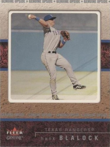 2003 Fleer Genuine - Hank Blalock #121