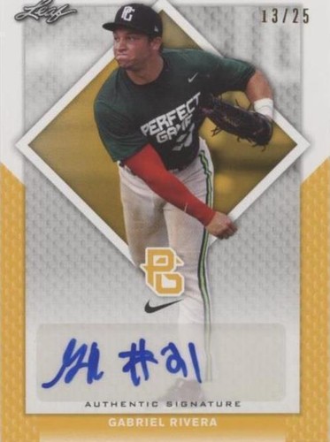 2016 Leaf Perfect Game National Showcase - Gabriel Rivera #BA-077