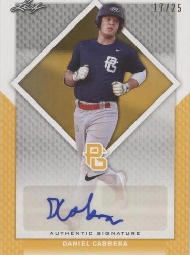 2016 Leaf Perfect Game National Showcase - Daniel Cabrera #BA-093