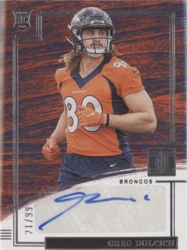 2022 Panini Impeccable Greg Dulcich #165