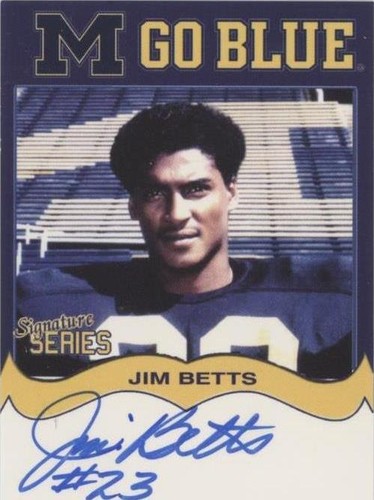 2004 TK Legacy Michigan Wolverines Jim Betts #MGB70