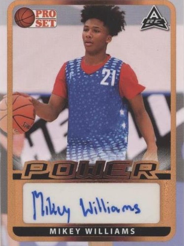2021-22 Leaf Pro Set Power - Mikey Williams #BA-MW2