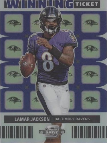 10枚限定 Contenders Optic ラマー・ジャクソン PSA 8 2022 Panini Contenders Optic Lamar Jackson #XO-10 for sale