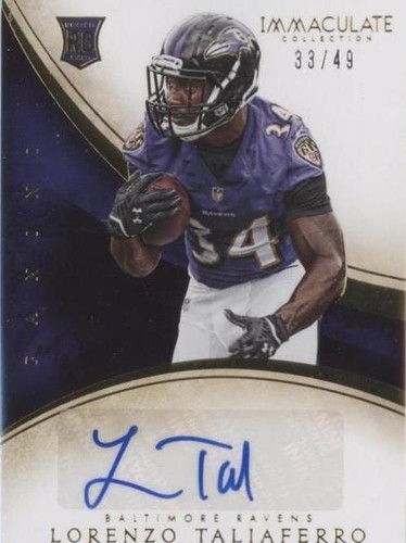 2014 Panini Immaculate Collection Lorenzo Taliaferro #181
