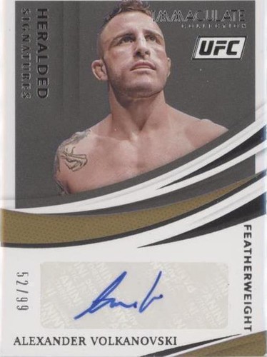 2021 Panini Immaculate Collection UFC - Alexander Volkanovski #HS-AVK