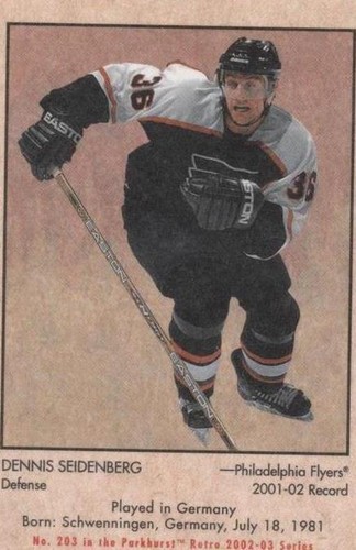 2002-03 In the Game Parkhurst Retro - Dennis Seidenberg #203
